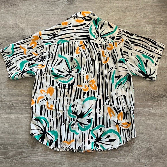 Vintage Christian Dion Separates outfit Skirt & button up shirt size 10 Rayon - Picture 4 of 8